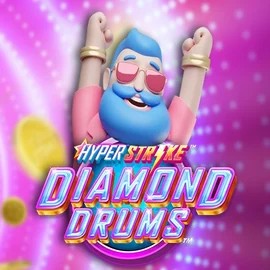 Hyper Strike Diamond Drums online game logo by Gameburger Studios on roibets-uk.com